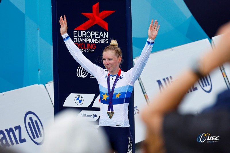 European Championships Munich 2022 - 2022 UEC Road Elite European Championships - Women's Road Race - 21/08/2022 - Lorena Wiebes (NED) - photo Luca Bettini/UEC/SprintCyclingAgency?2022
